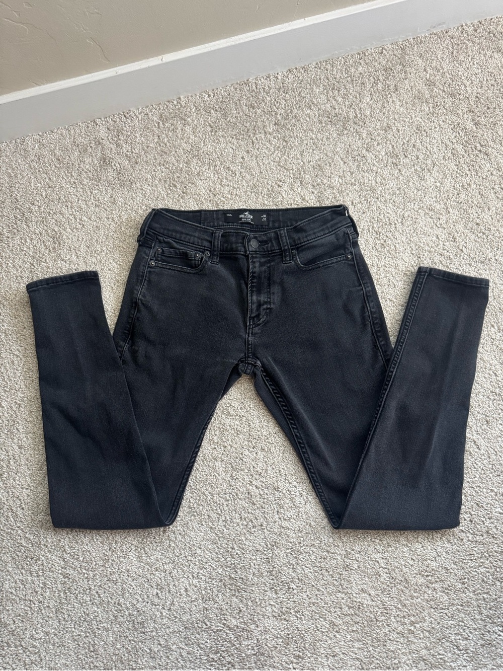 Hollister Women's Skinny Black Denim Jeans